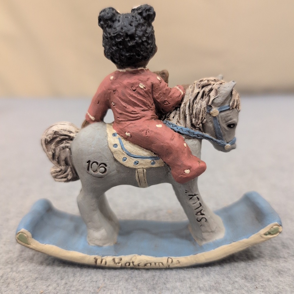 All Gods Children Sally Rocking Horse Figurine Martha Holcombe COA 1507 - Picture 3 of 8